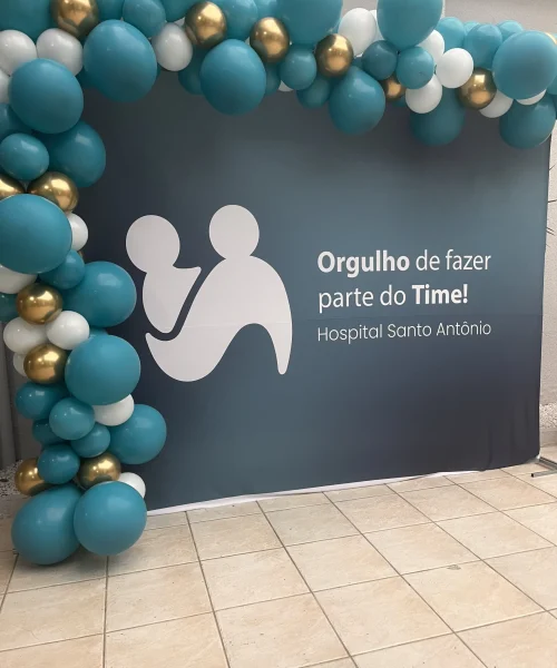 ARCO DE BALÕES HOSPITAL SANTO ANTÔNIO
